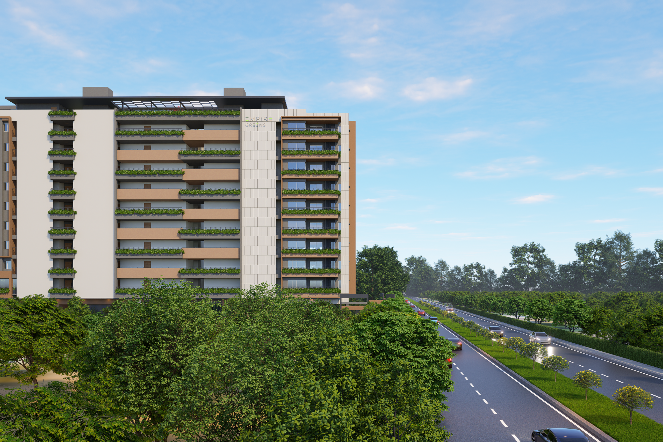 Empire Greens estimated night view render