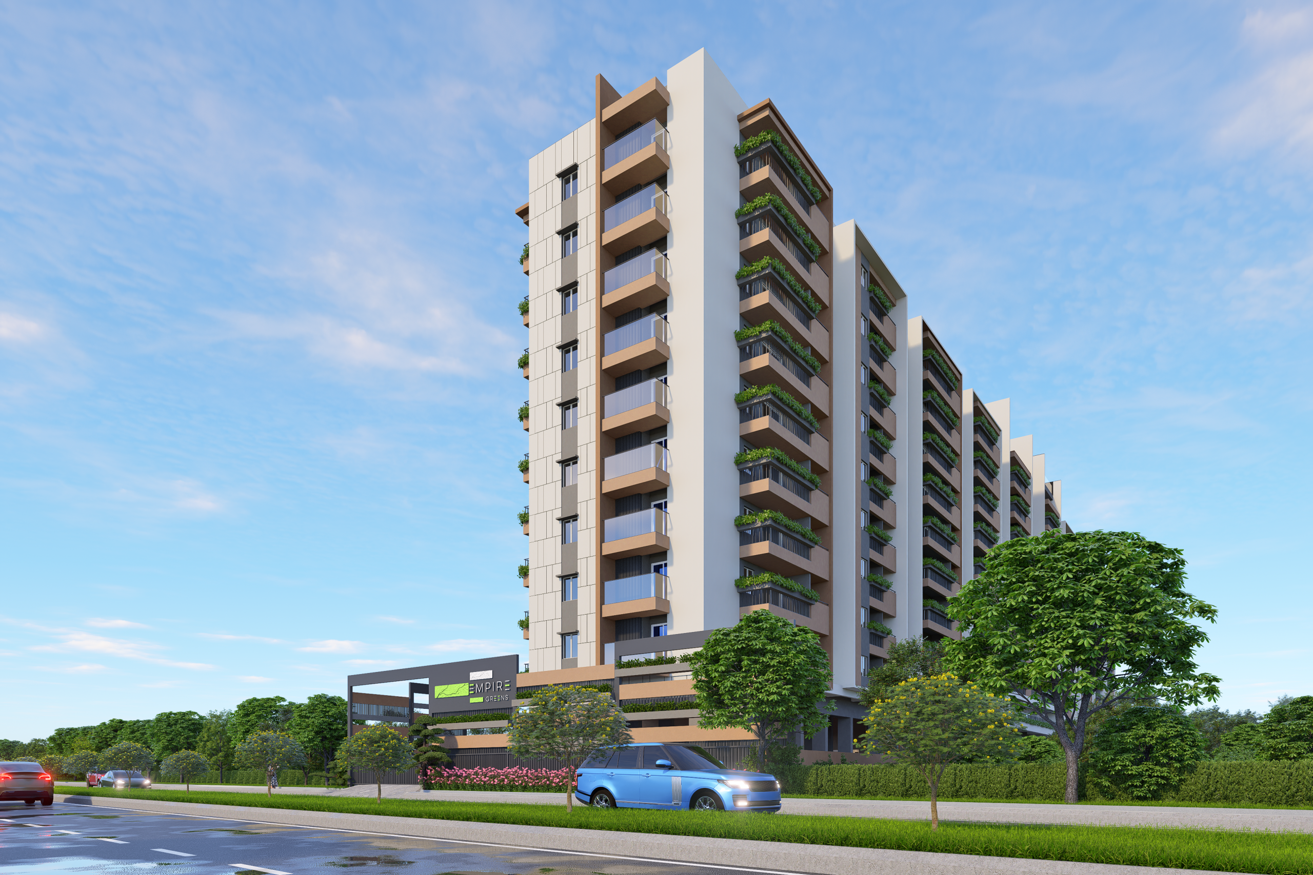 Empire Greens estimated front facade render